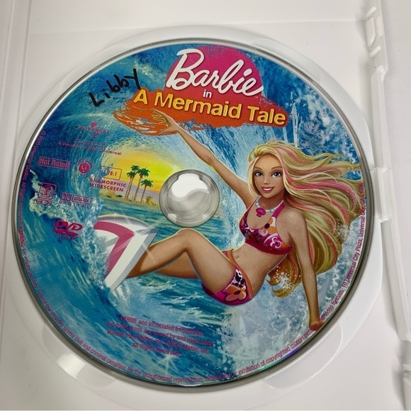 Barbie in A Mermaid Tale DVD & A Mermaid Tale 2 DVD Both Discs Tested & Works - Picture 3 of 4